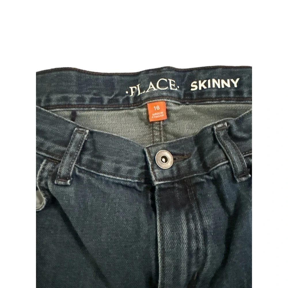 The Children's Place Kids Boys 100% Cotton Basic Skinny Denim Jeans Size 16 Blue